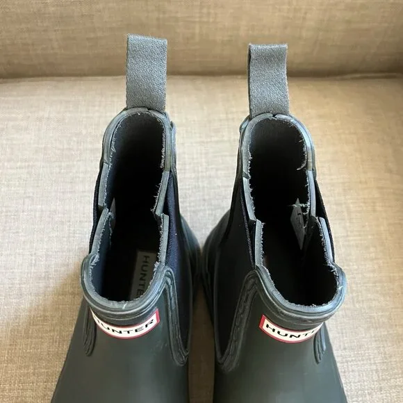 Hunter Chelsea Short Rain Boots Women's Size 8 Dark Hunter Green - Picture 10 of 13